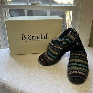 Barely worn! Bjorndal Fabric Clogs